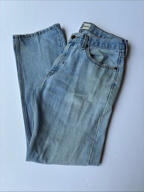Distressed Levi's Light Blue Straight Men's Jeans 32x30